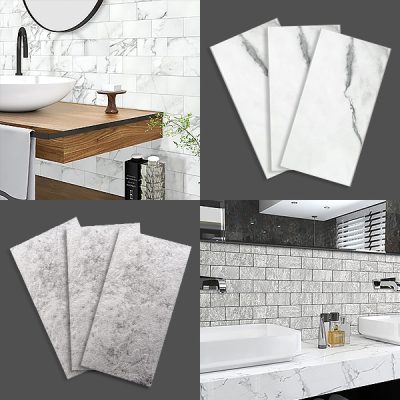 Azulejos de parede adesivos 3D (10 unidades) | INSTATILE