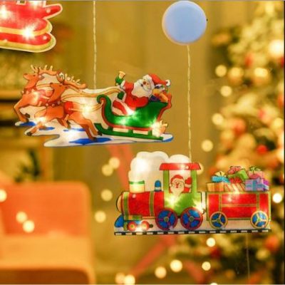 Luz de Janela de Natal Suspensa (4 unid.) | MERRYLIGHTS